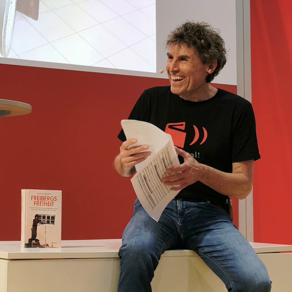 Andreas Freiberg auf der Leipziger Buchmesse